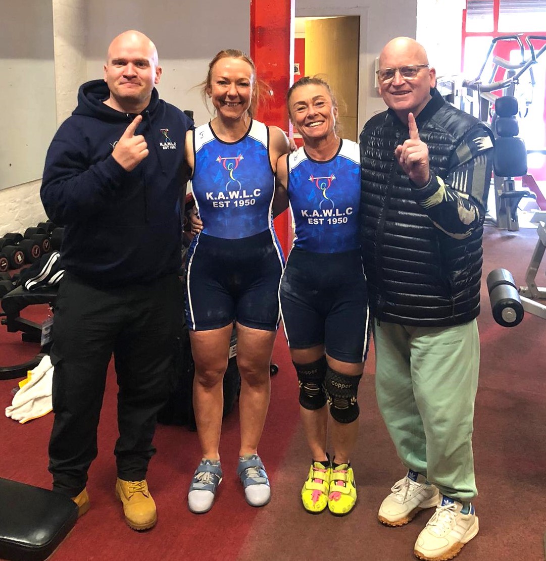 Michela Costa-Watt with Kilmarnock Amateur Weightlifting Club