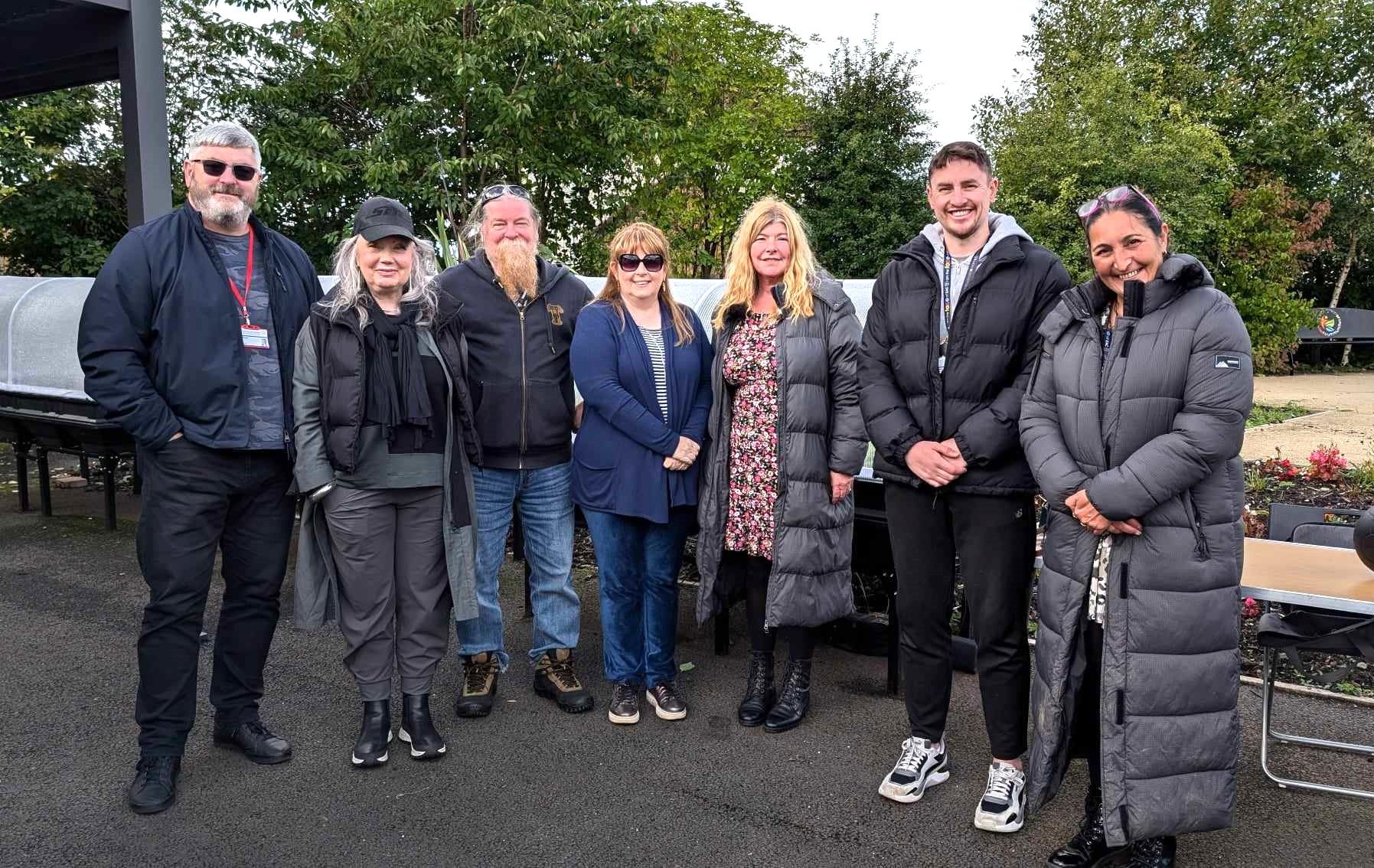 Margaret McLean, elected members and others who attended the event