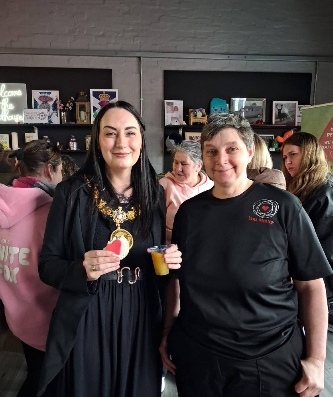 Provost Leitch was in attendance at the Cumnock event